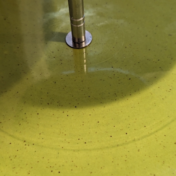 California poppy trail chartreuse two tier tidbit tray - Picture 11 of 13